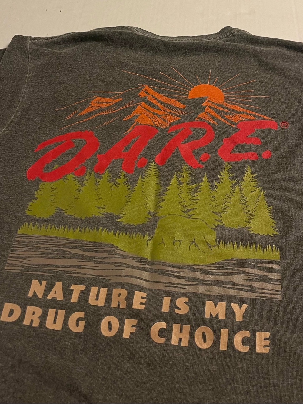 DARE Official Logo Distressed Anti Drug T-Shirt SMALL School Police Education